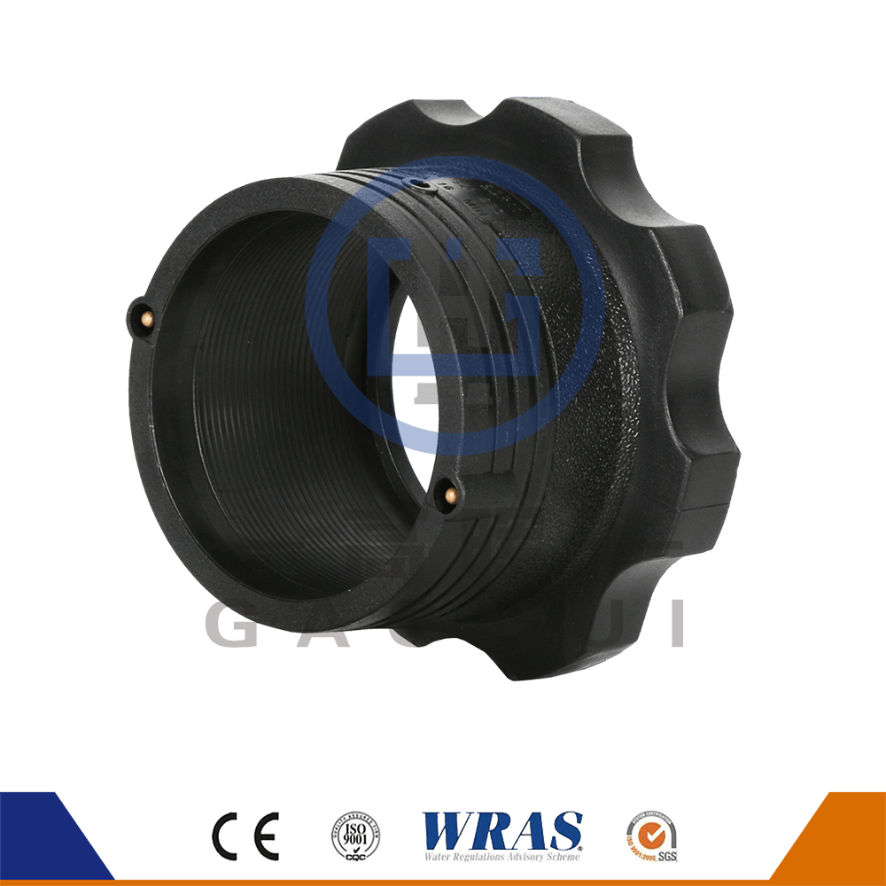 HDPE geformte Elektrofusions -Stubflansch -Stub -End -Flanschadapter für die Wasserversorgung