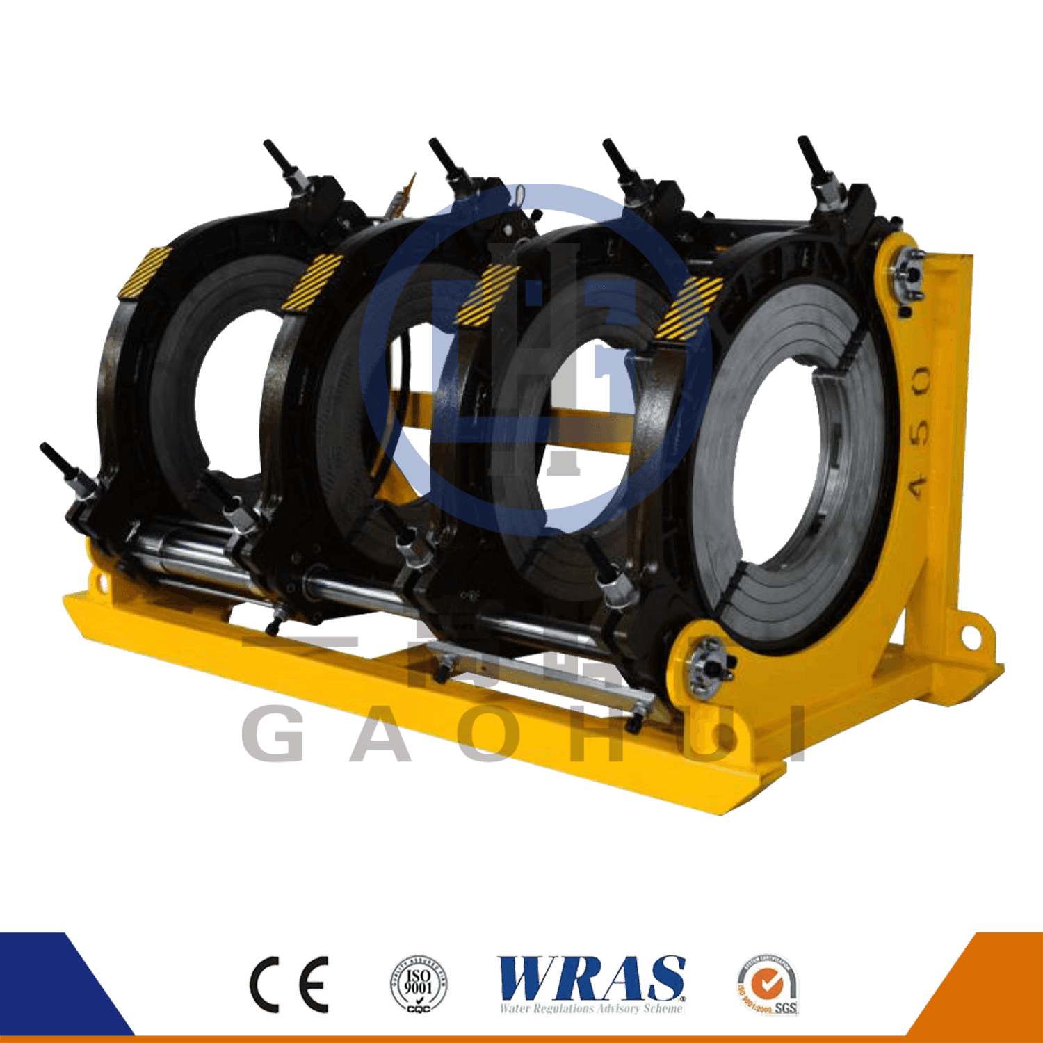450 hydraulische halbautomatische Wärmefusion HDPE-Rohrschweißmaschine