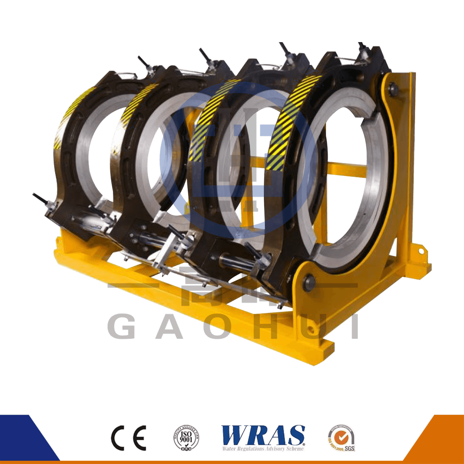 500 HDPE hydraulische halbautomatische Wärmefusionsschweißmaschine