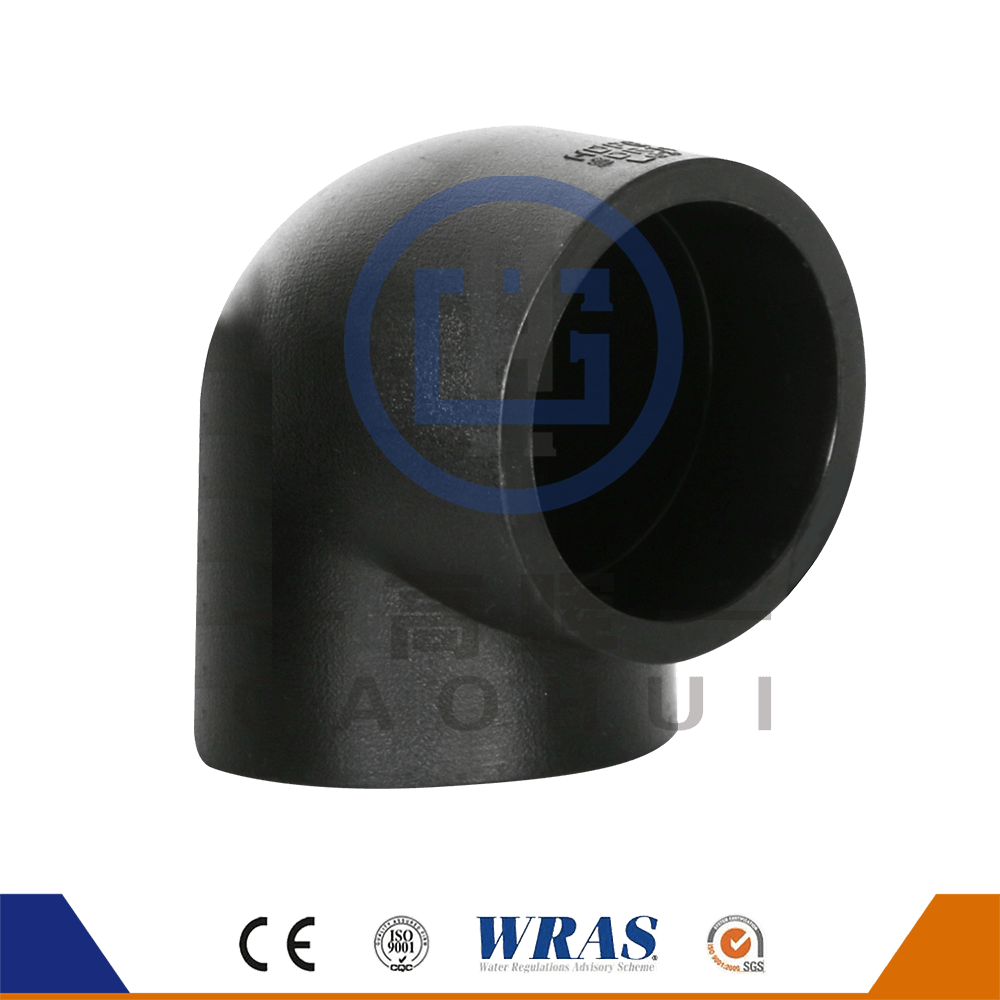 HDPE -Sockelfusion 90 ° Ellbogen