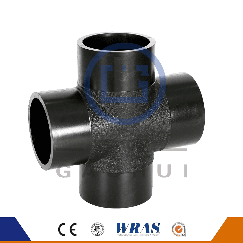 HDPE Butt Fusion Cross Tee gleich Kreuz für Wasserrohr